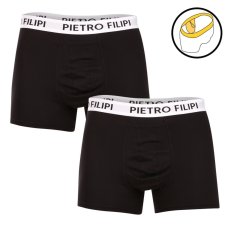 2PACK pánské boxerky Pietro Filipi balls holder černé (2BCL003)