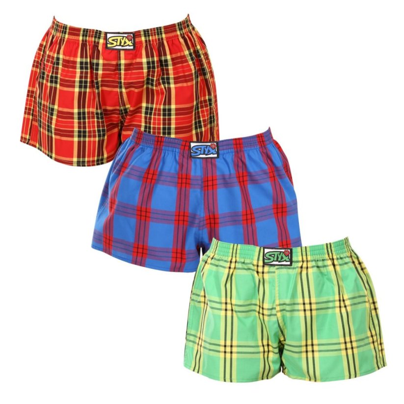 3PACK dámské trenky Styx klasická guma vícebarevné (3K101114) - Velikost: XL