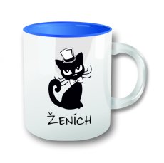 Svadobný hrnček - Mačka - Ženích