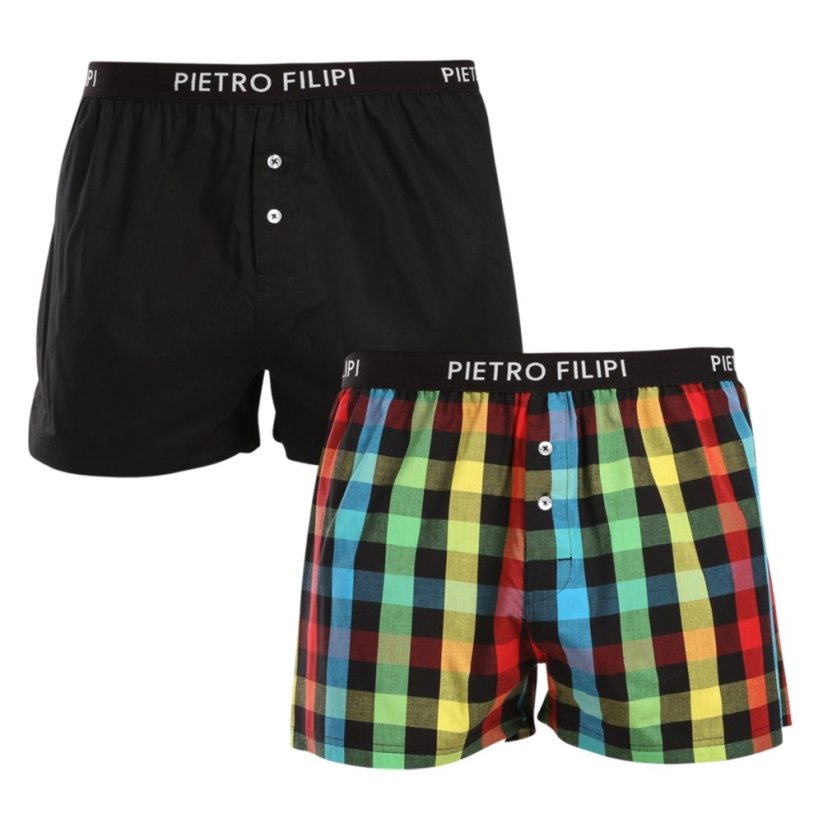2PACK pánské trenky Pietro Filipi vícebarevné (2TC001) - Velikost: L