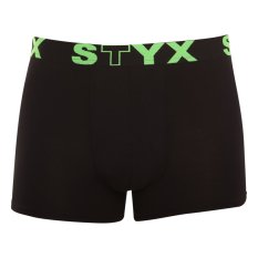 Pánské boxerky Styx sportovní guma černé (G962)