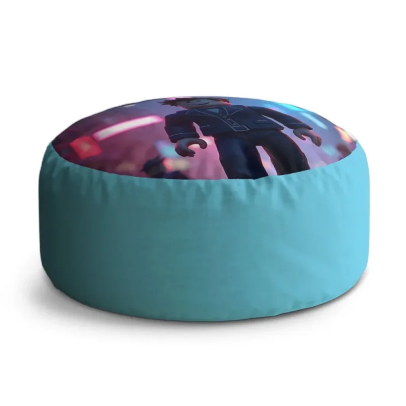 Taburet Circle ROBLOX Neonové město: 38x48 cm