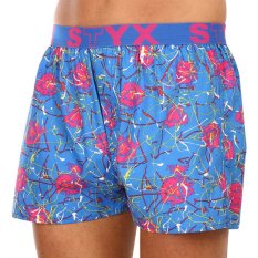 Pánské trenky Styx art sportovní guma Jáchym srdíčka (B1358)