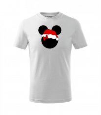 tričko s vánočním motivem - mouse - santa holčička -  Povidlo
