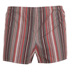 Klasické pánské trenky Foltýn červené s proužky (K52)