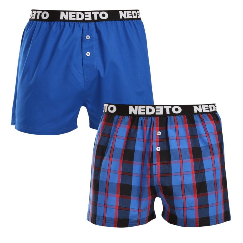 2PACK pánské trenky Nedeto vícebarevné (2NTC011) - Velikost: XXL