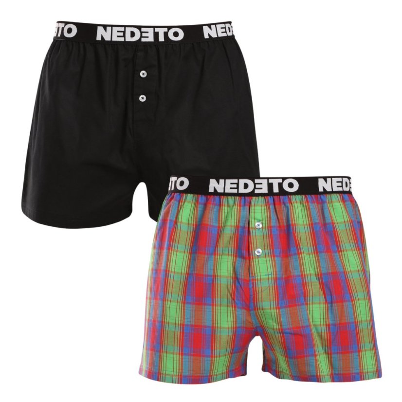 2PACK pánské trenky Nedeto vícebarevné (2NTC003)