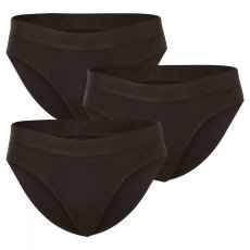 3PACK pánské slipy Nedeto černé (3NDTS001) XL