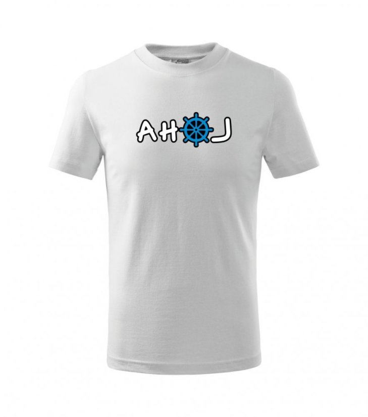 Dětské vodácké tričko - Ahoj - kormidlo Dětské vodácké tričko - Ahoj - kormidlo