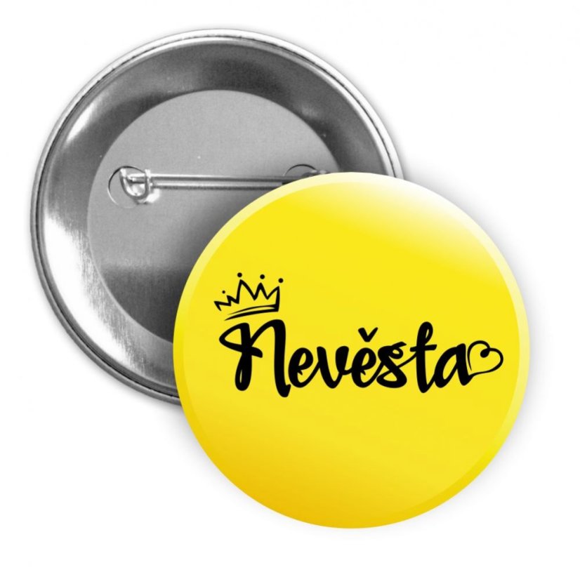 Svatební placka - KORUNKA - Nevěsta