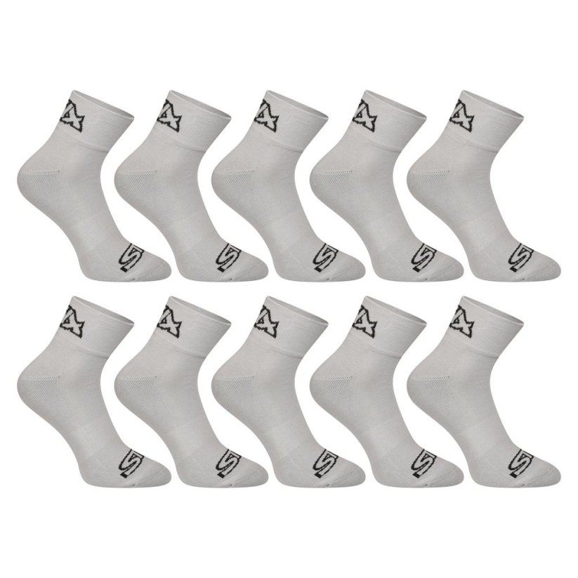 10PACK ponožky Styx kotníkové šedé (10HK1062) - Velikost: L