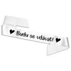 Svatební šerpa - Budu se vdávat!