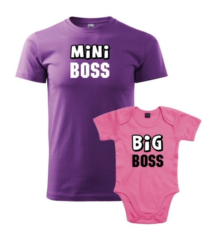 Rodinný set - Pánské tričko a Body - Big boss
