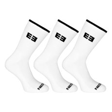 3PACK ponožky Nedeto sportovní vysoké bílé (3NOB3)