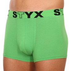 Pánské boxerky Styx sportovní guma zelené (G1069)