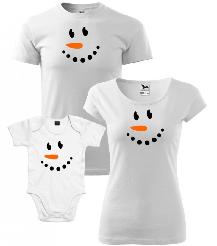 Vánoční rodinný set - Body - Sněhuláci Vánoční rodinný set - Body - Sněhuláci