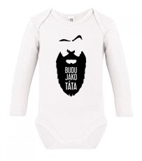 Dětské body s dlouhým rukávem - Budu jako táta
