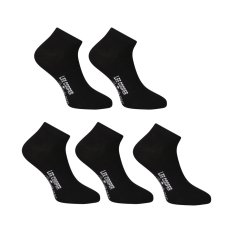 5PACK ponožky Lee Cooper nízké černé (PO41030)