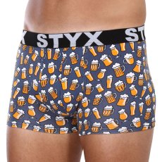 Pánské boxerky Styx art sportovní guma nadrozměr pivo (R1357)