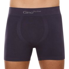 Pánské boxerky Gino bambusové bezešvé šedé (54004)