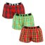 3PACK dámské trenky Styx sportovní guma vícebarevné (3T100314)