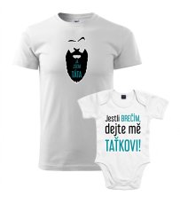 Rodinný set - Pánské tričko a Body - Jestli brečím
