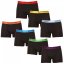 7PACK pánské boxerky Nedeto černé (7NB001-week) - Velikost: XL
