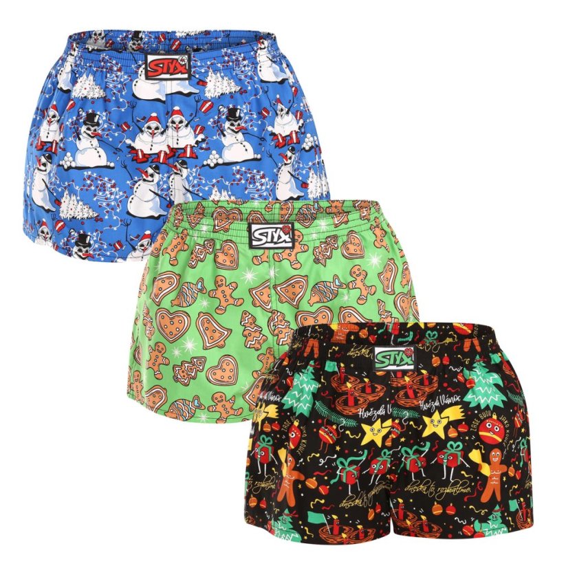 3PACK dámské trenky Styx art klasická guma vícebarevné (3K17134) - Velikost: L