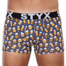 Pánské boxerky Styx art sportovní guma nadrozměr pivo (R1357)