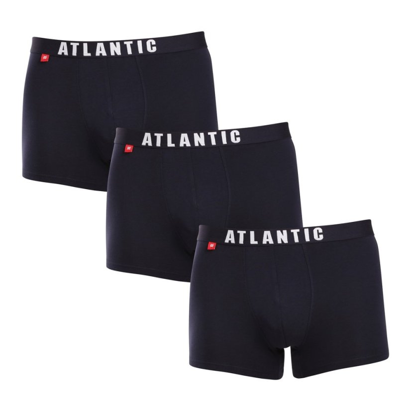 3PACK pánské boxerky Atlantic tmavě modré (3MH-011blue)