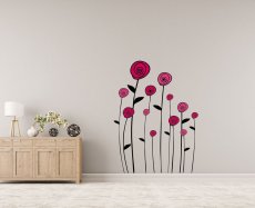 Samolepka na stenu - Kvety