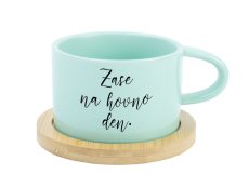 Hrnek makronka - Zase na hovno den