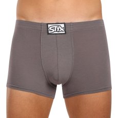 Pánské boxerky Styx klasická guma tmavě šedé (Q1063)