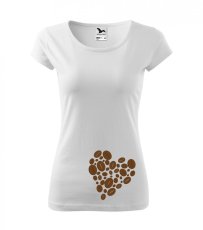 Dámské tričko - Love kafe zrnka