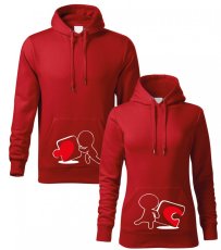 Pouze pánská mikina - Puzzle - Červená vel. S