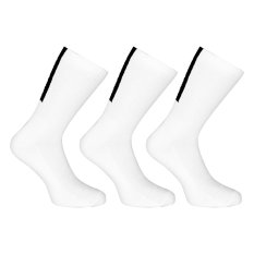 3PACK ponožky Pietro Filipi sportovní vysoké bílé (3POB3)