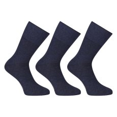 3PACK ponožky Nedeto vysoké medic modré (3PMV002)