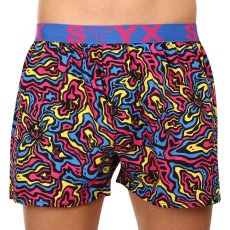 Pánské trenky Styx art sportovní guma mushrooms (B1550)