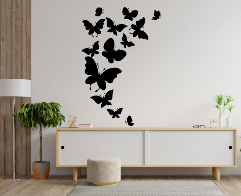Samolepka na stenu - Motýle