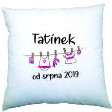 Polštářek - tatínek od... holčička